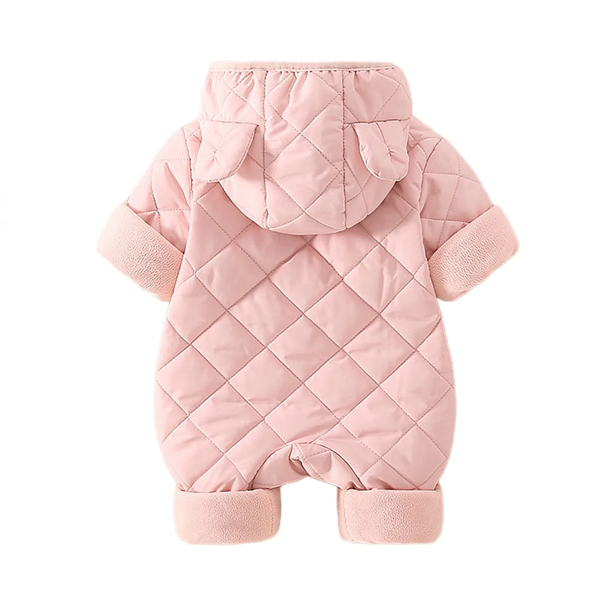 WYTbaby Traje de nieve para bebé recién nacido, mameluco de invierno con capucha para bebés y niñas de 3 a 24 meses