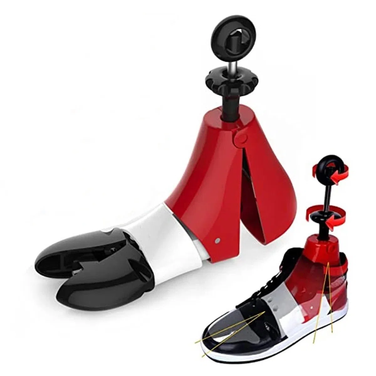 Ensanchador de zapatos ajustable for hombres y mujeres, profesionales caña alta, expansor moldeador árboles, ensanchadores Widiner deportivos, 1 ud