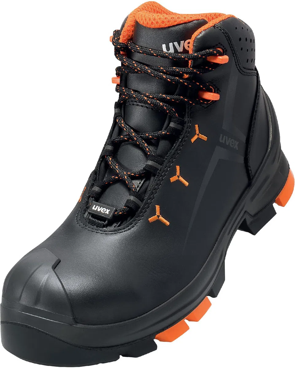 Botas de seguridad Uvex S3 talla: 43 negro, naranja 2 6503243 1 par