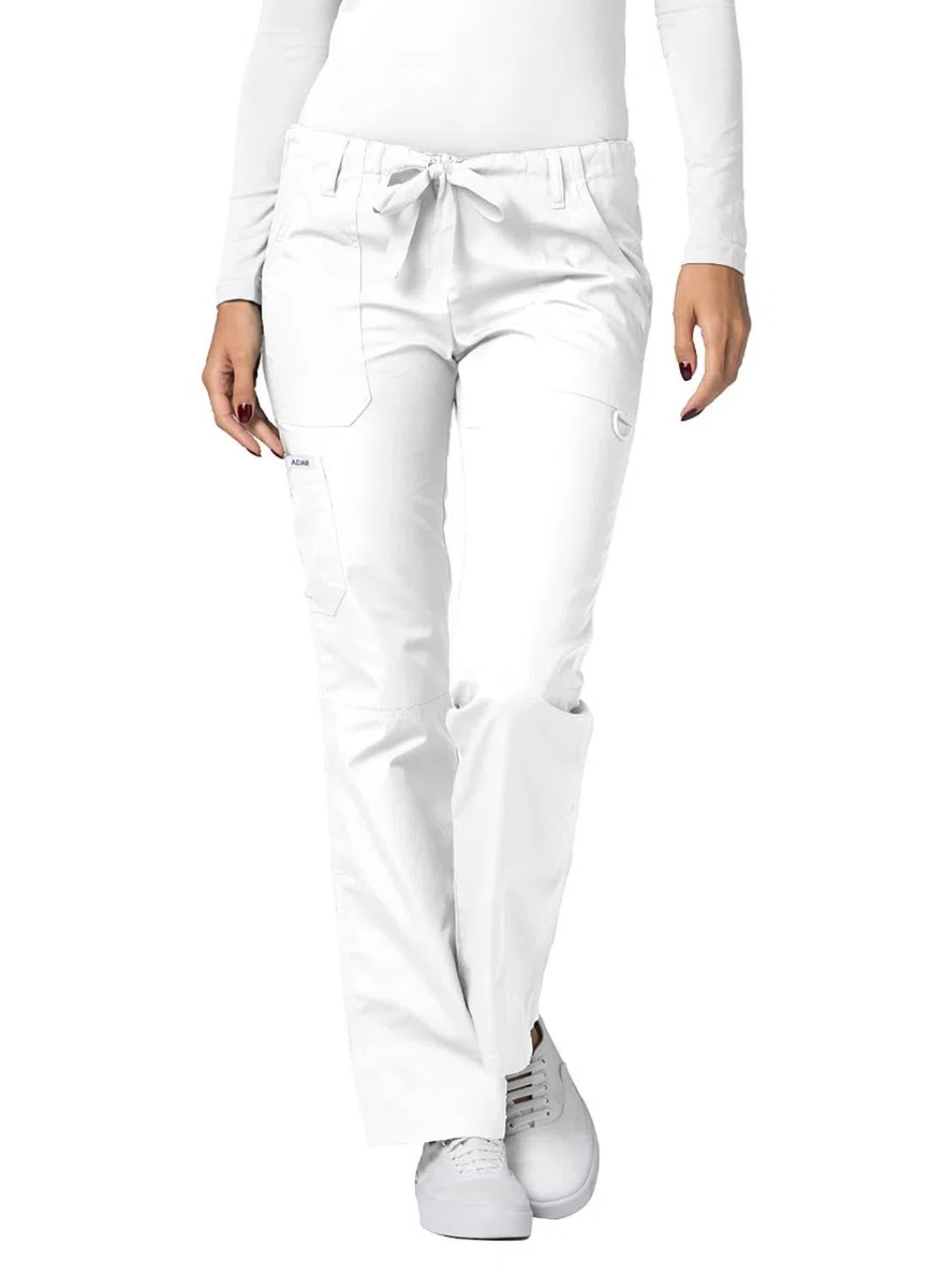 Adar Uniformes médicos para Mujer - Pantalón médico con cordón