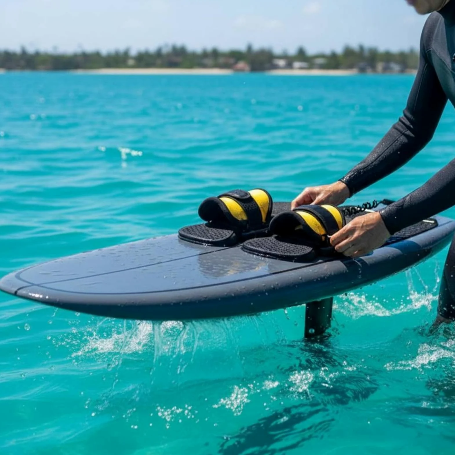 Amagogo Calzado para Tabla de Surf Protectores Fundas Cubiertas Grips con Cierre de Gancho y Bucle Ajustable Superficie Rugosa para Tracción TPU Reforzado Adecuado para Surf y en Tabla
