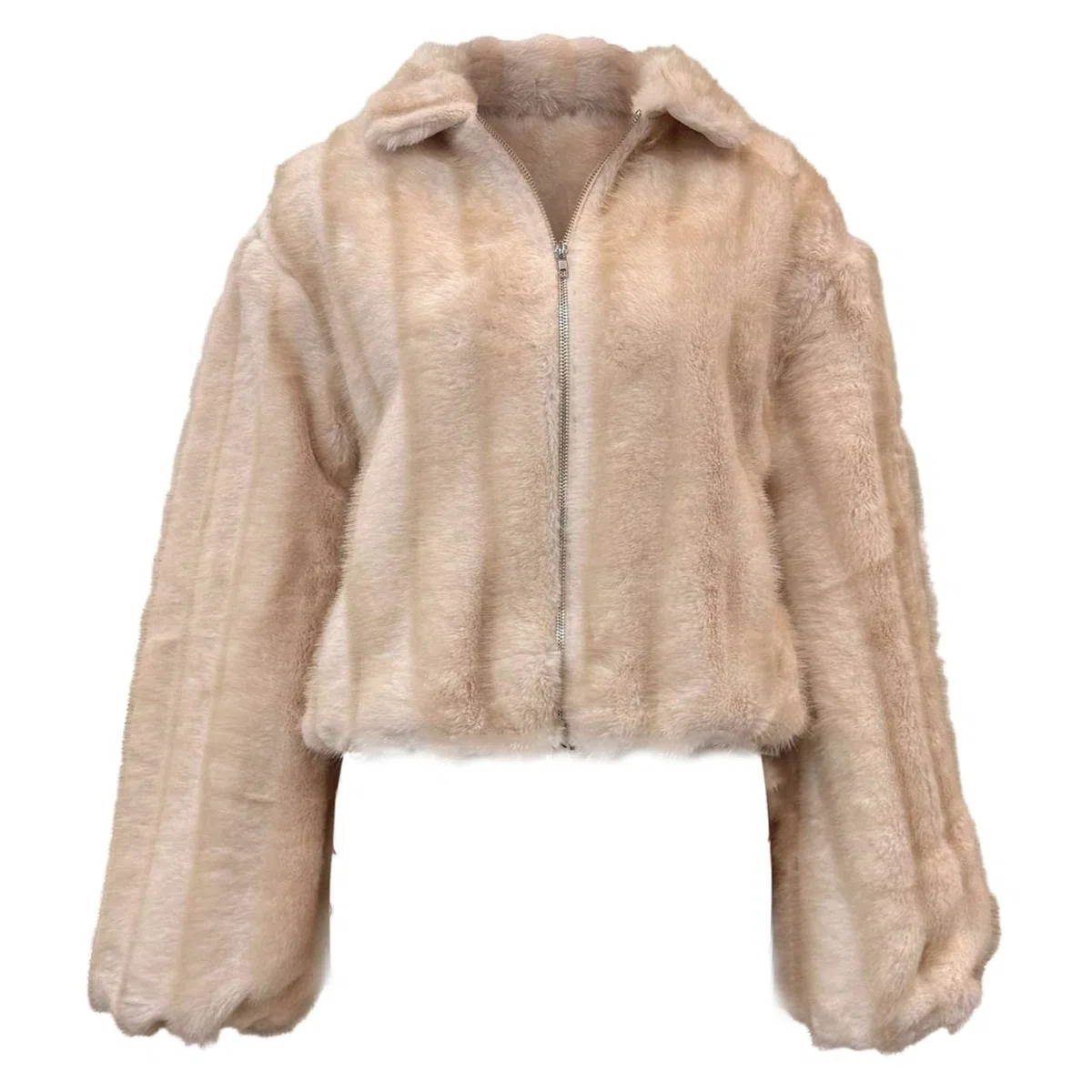 Chaqueta sintética de Lujo, cálida y acogedora, de Forro Polar, Abrigo de Invierno Informal de Manga Larga con Bolsillos, cómodo y de Corte Holgado, Mujer, Prenda Exterior otoño e Invierno