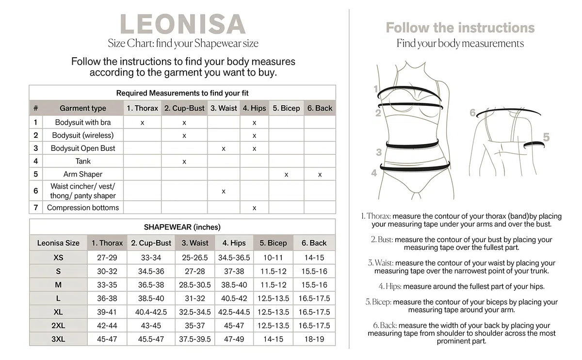 Leonisa Body Short Moldeador Reductor para Mujer - Fajas Colombianas Busto Libre