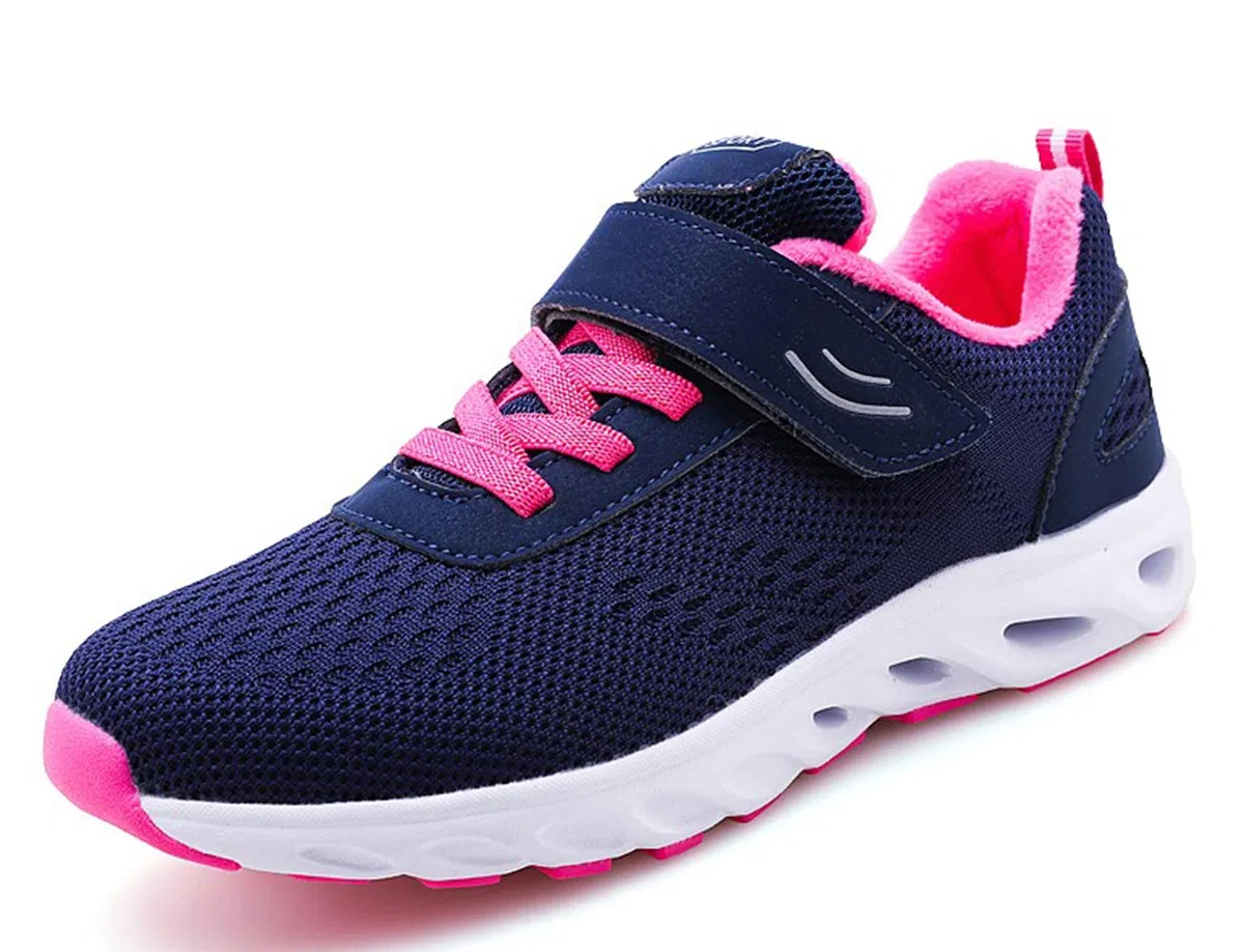 Zapatos Invierno Mujer Transpirables Ligero Cómodo Cálido Forradas Nieve Antideslizante Moda Pareja Zapatillas Deportivas Azul Oscuro 35 EU
