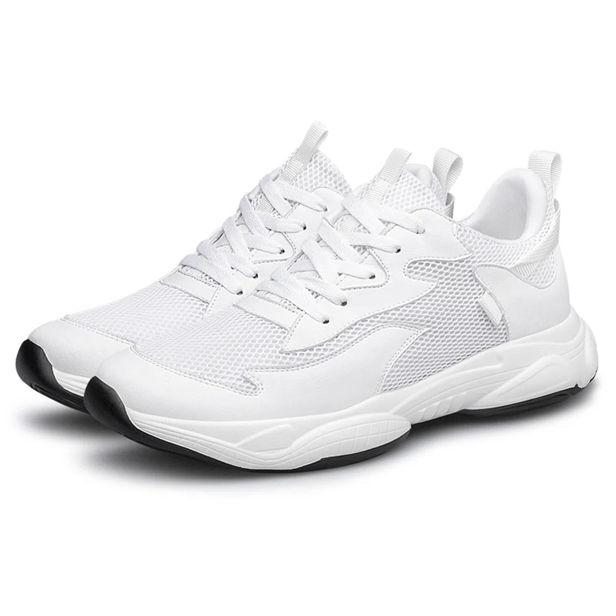 Zapatos de elevación para hombre, invisibles, aumento de altura, zapatos deportivos casuales que te hacen más alto, altura de 5 cm, tacón oculto