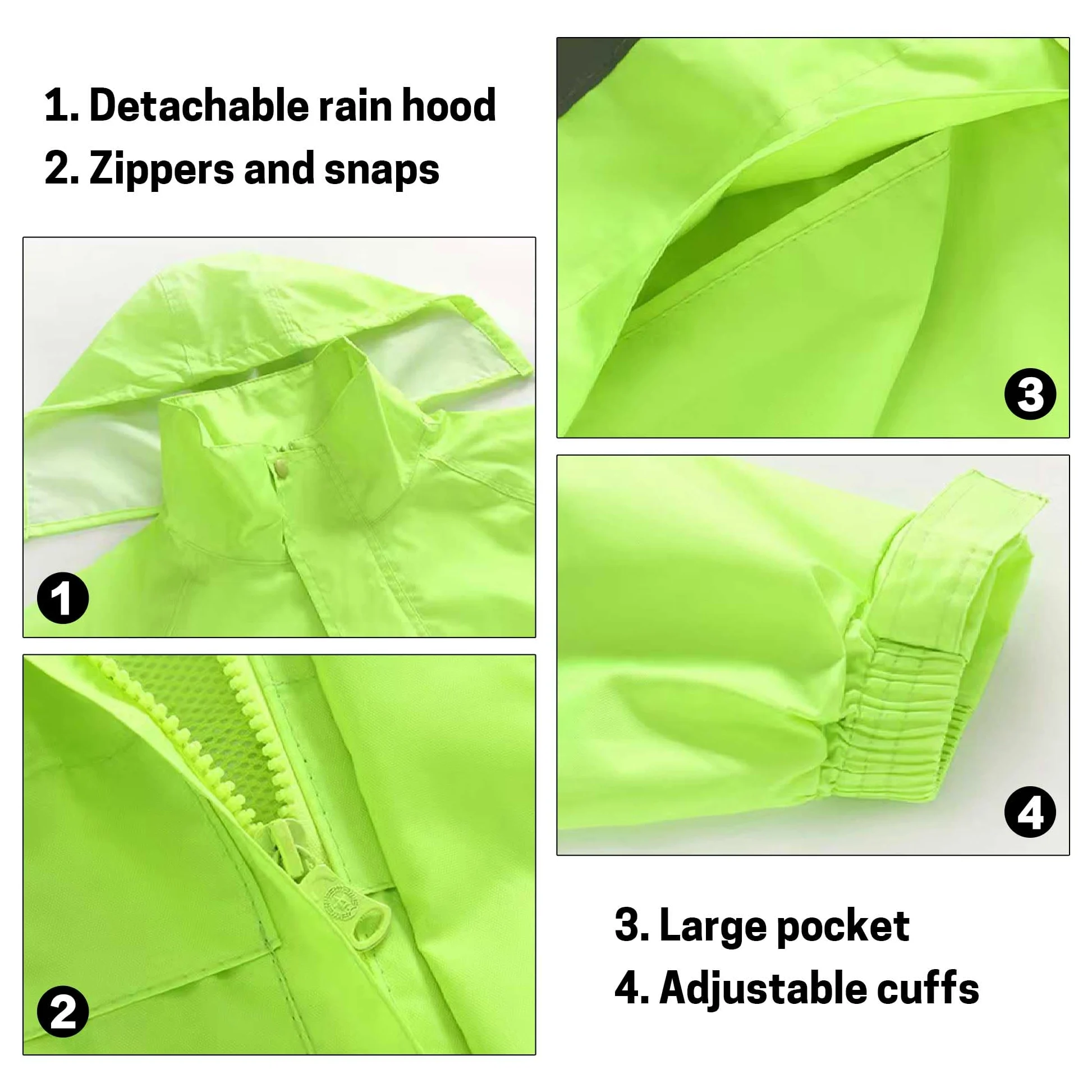 Chaqueta impermeable de alta visibilidad para hombre, 10000 mm, impermeable, transpirable, con logotipo personalizado para construcción y emergencia
