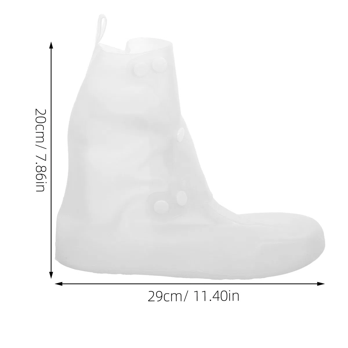 BESPORTBLE 2 pares de cubrezapatos impermeables: cubrezapatos antideslizantes para la lluvia, cubrebotas de lluvia, fundas impermeables para zapatillas, para viajes y ciclismo al aire libre, talla