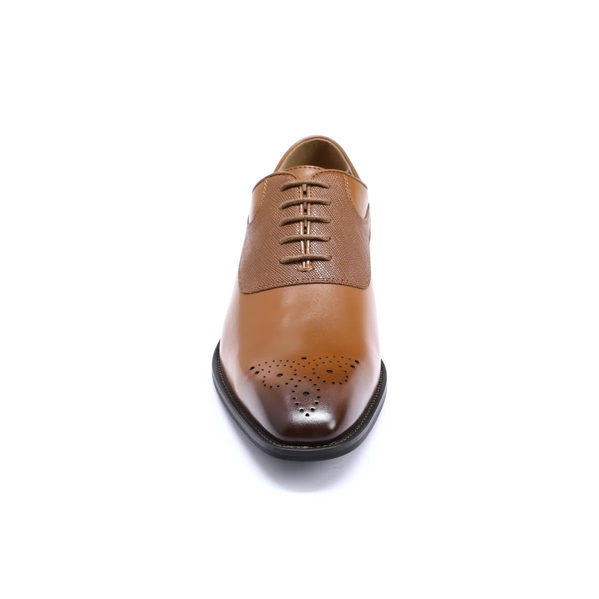 YFFUSHI Zapatos de Vestir Hombre, Zapatos Semialtos con Cordones Clásicos, Zapatos de Boda y Negocios, Oxford Derby Brogue con Cordones