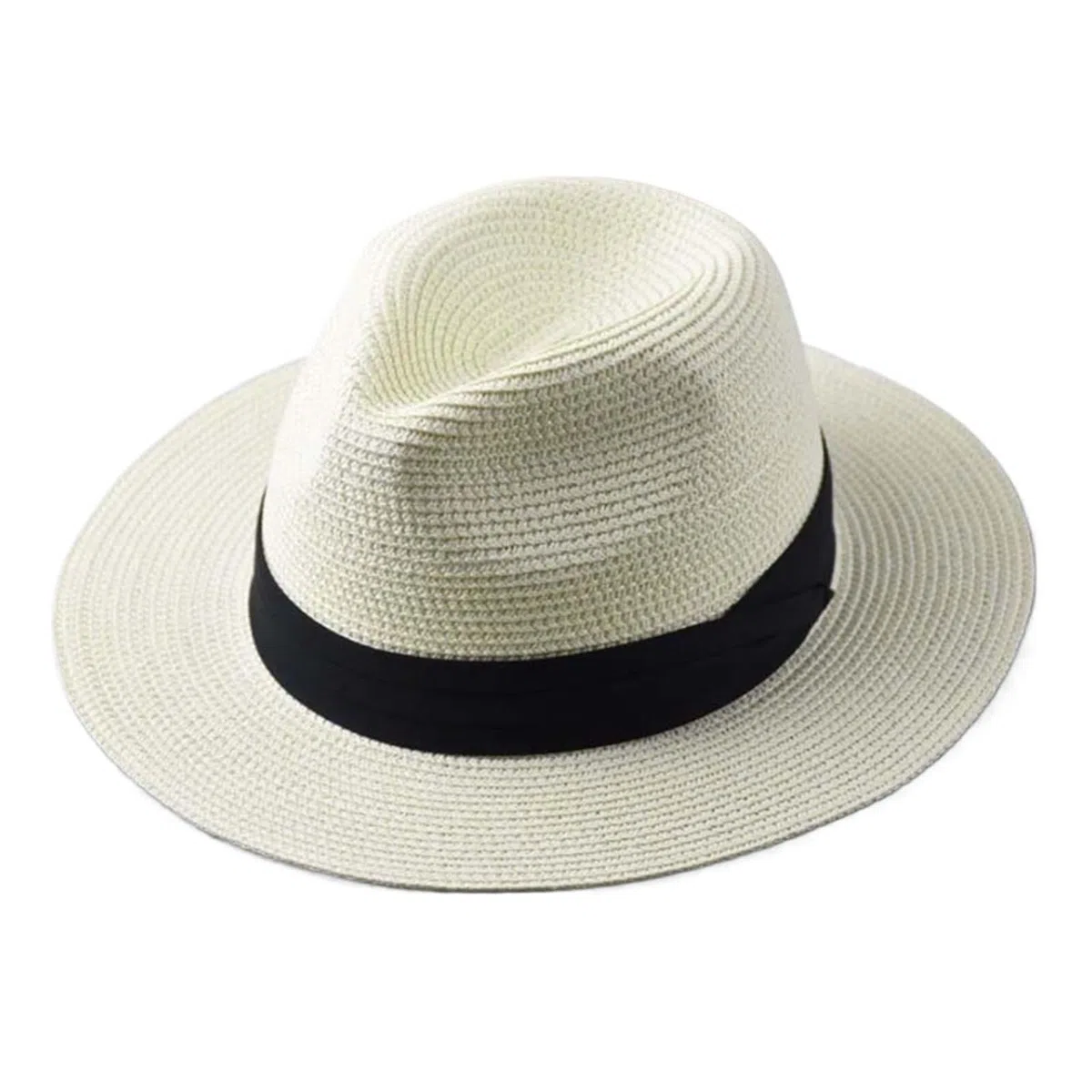 Sombreros de sol para mujer y hombre, Sombrero de paja plegable for hombre, multicolor, varios tamaños(Black,52cm-54.5cm)