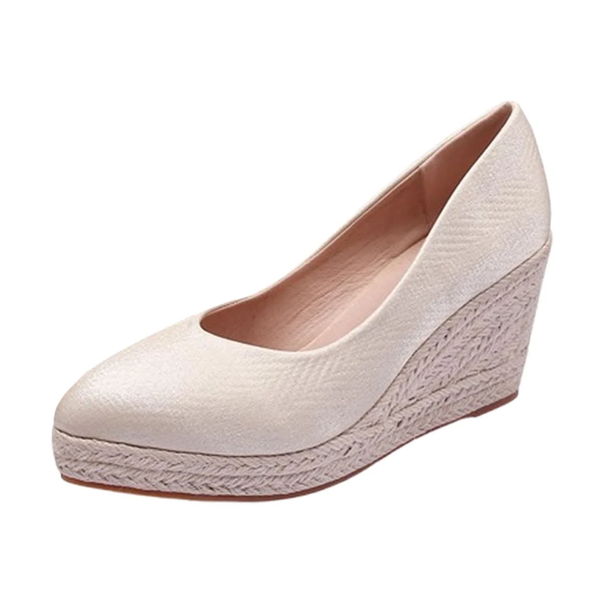 Genérico Sandalias Mujer Verano Primavera Verano Alpargatas Mujer Cuña Plataforma Zapatos Esparto Sandalias de Tacón Vestir Elegantes Sandals Alpargatas Valencianas Verbenas Fiesta
