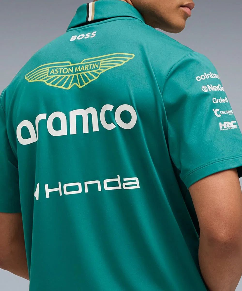 PUMA Aston Martin F1 2026 Polo del Equipo para Hombre – Verde