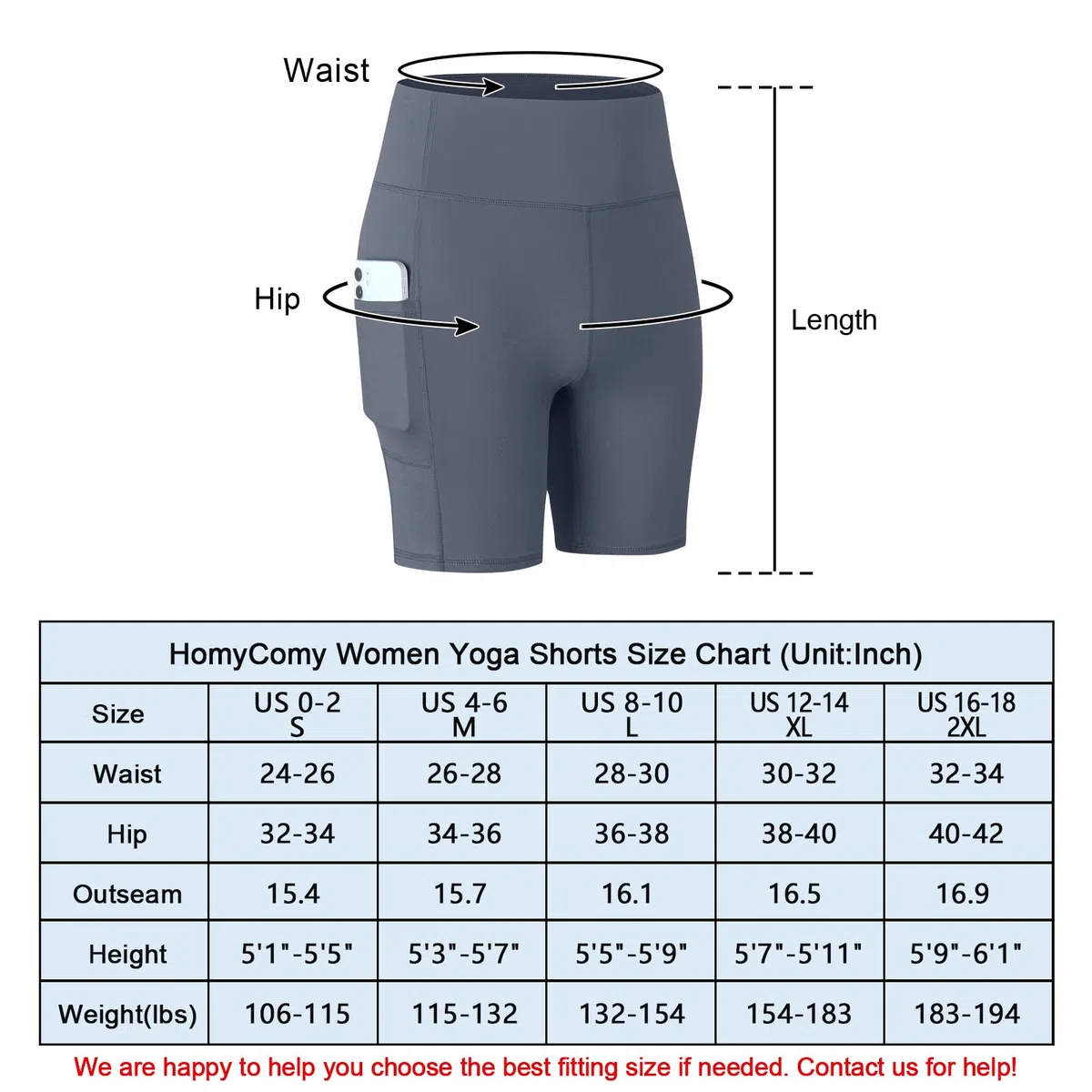 HomyComy Pantalones Cortos Deportivos para Mujer Mallas Elásticas Leggings de Alta Cintura para Fitness Yoga Correr Secado Rápido