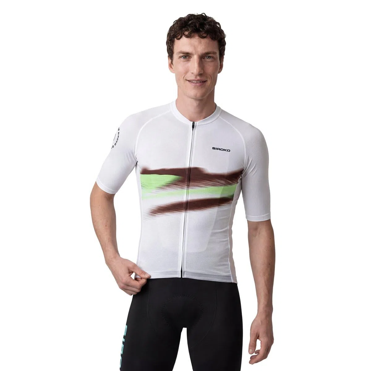 SIROKO Maillot de Manga Corta Ultraligero Ciclismo M3 NRC White Blanco