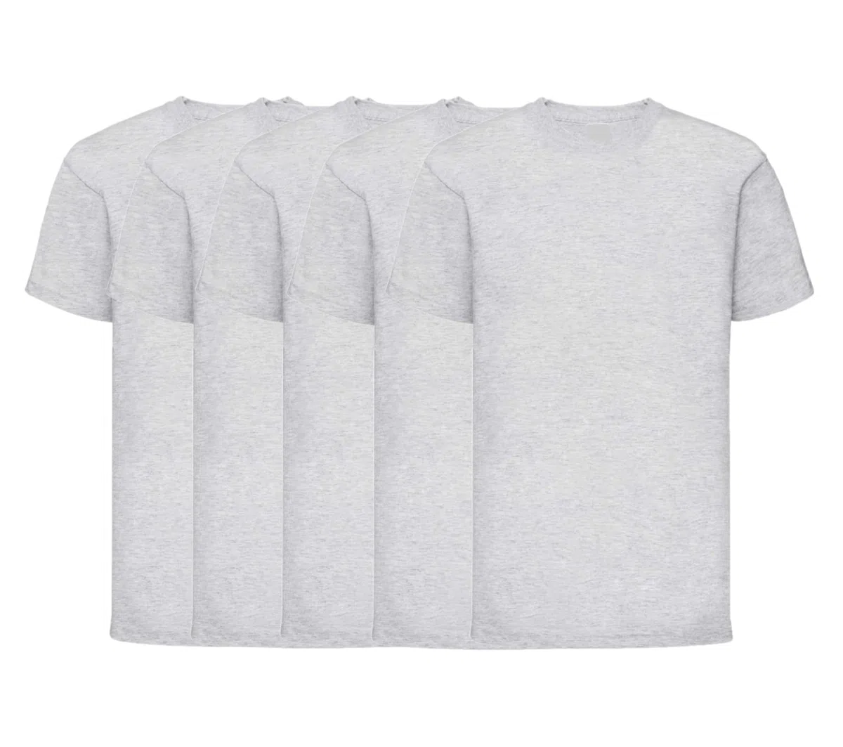 COOZO Unisexo Niños Valor Paquete de 5 Manga Corta Plano Camisetas