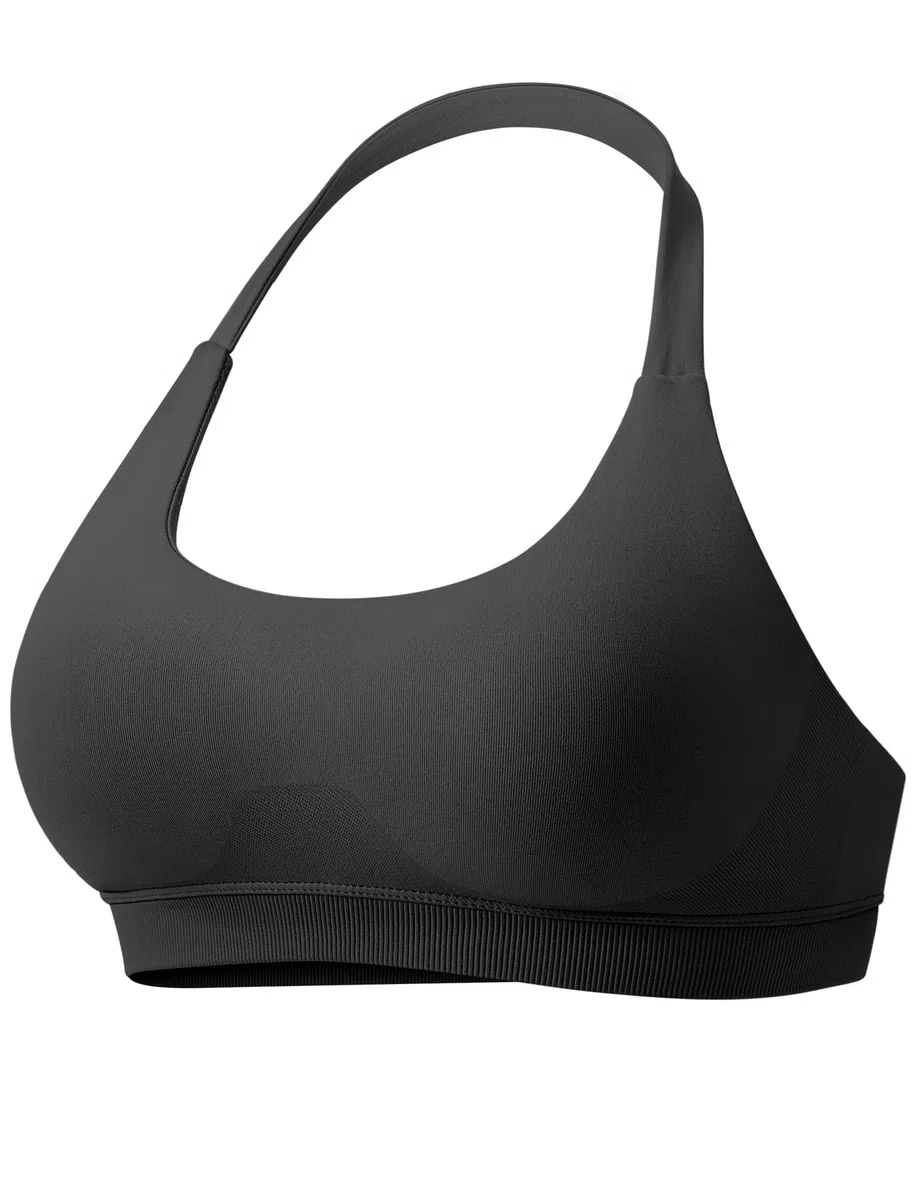 VOYJOY Sujetadores de impacto para mujer, de soporte medio bajo, sin costuras, espalda abierta, para gimnasio, yoga, ombliguera