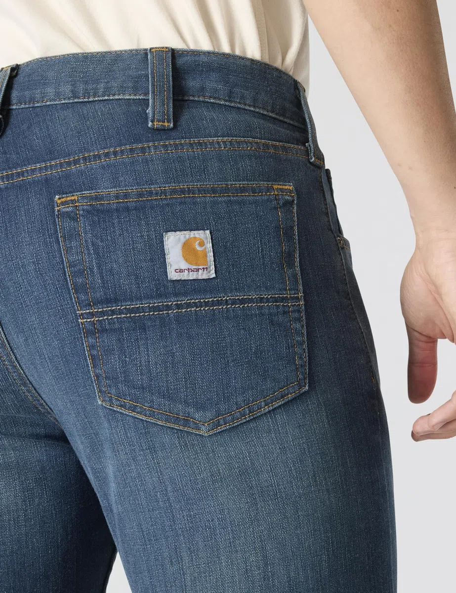 Carhartt Vaquero con 5 Bolsillos, Ajuste Ligeramente Holgado, Tecnología Rugged Flex® - Jeans Hombre