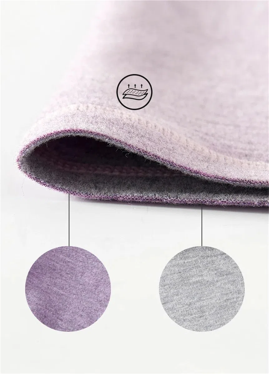 Otoño e Invierno, Ropa Interior térmica de Lana Oveja for Mujer, cálida con Cuello, sin Costuras for, Conjunto lencería para Esquí,Moto