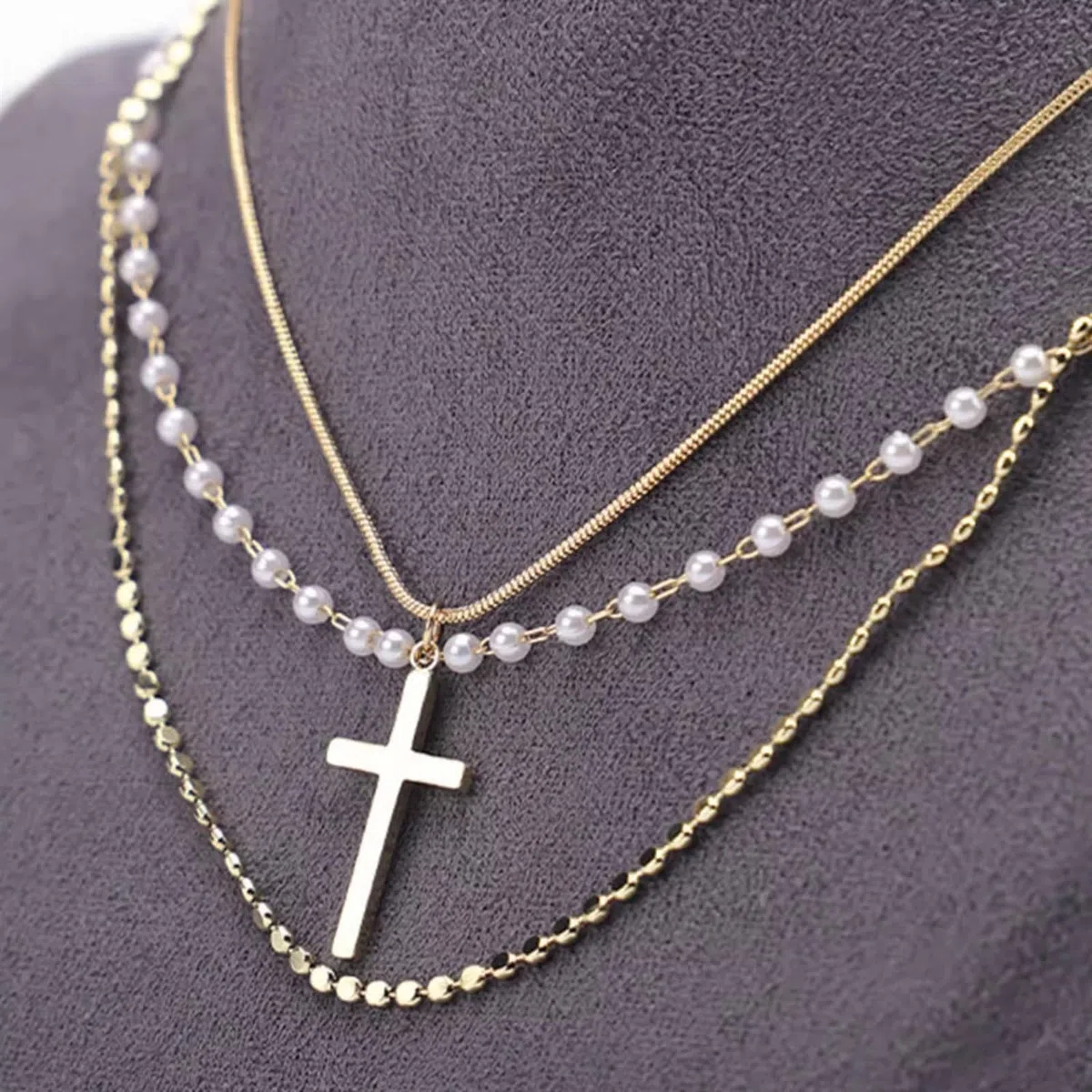 Expositor de Joyas, Collares, Busto, Soporte Tridimensional Independiente para Colgantes, Cadenas, gargantillas y medallones, Organizador de Almacenamiento para niñas y Mujeres.