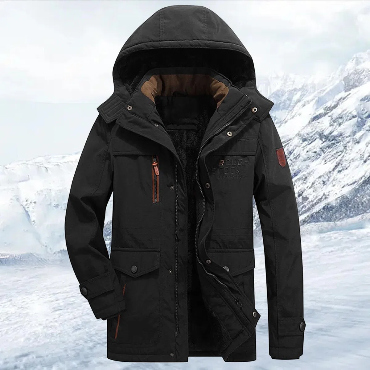 Ofertas Flash para Hombre Acolchada y Gruesa, Estilo Informal, Holgada, con Bolsillos, Chaqueta de Abrigo Cortavientos Invierno Hombre