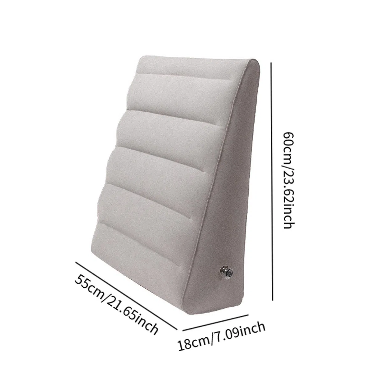 Almohada de cuña Inflable, Almohada de cuña de Viaje, Soporte Ligero y cómodo de elevación de Las piernas, cojín de Espalda para la Cama para el hogar