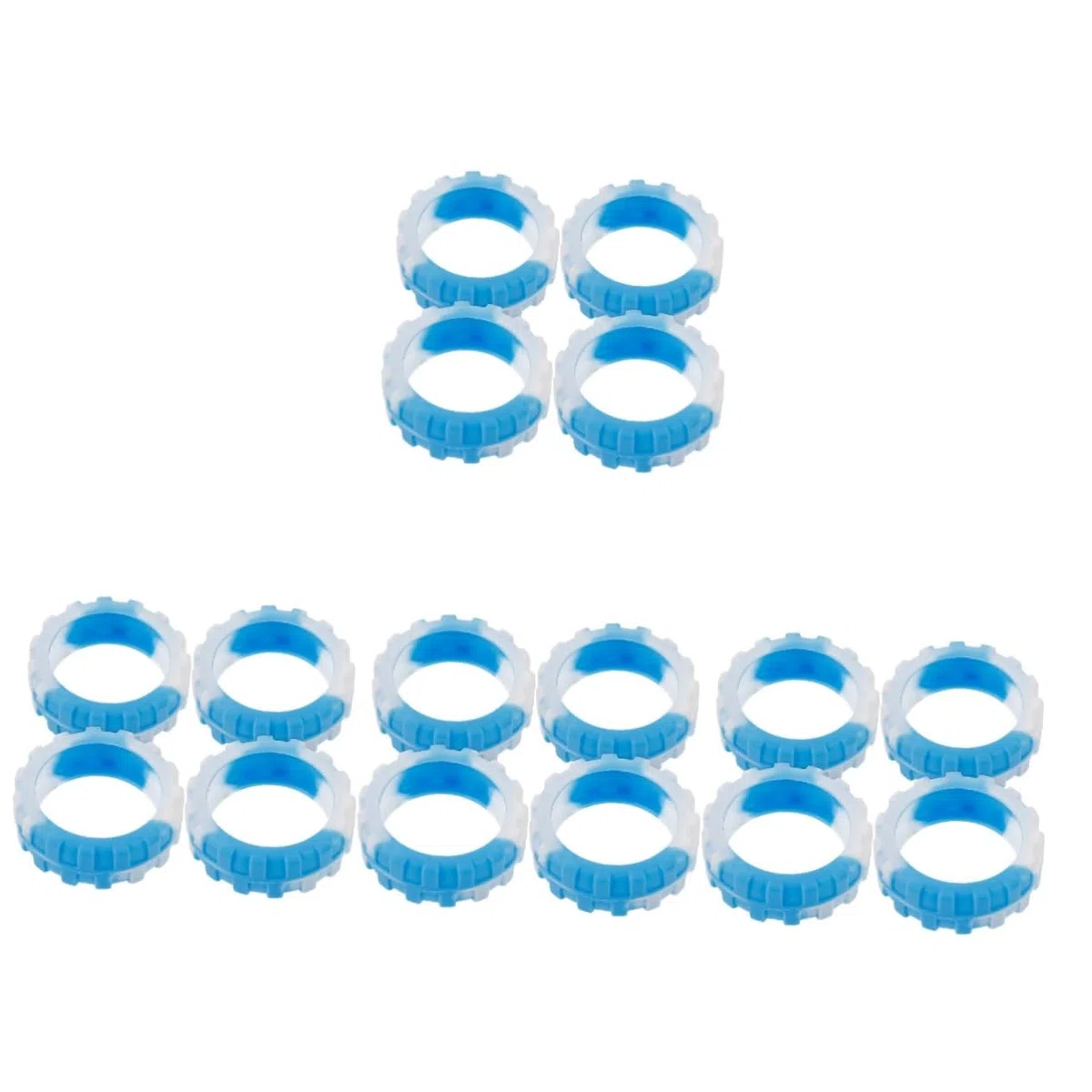 SHERCHPRY 16 Piezas Maleta De Equipaje Almohadillas para Ruedas De Equipaje Cubiertas De Ruedas De Fundas para Pies De Maletas Cubierta De De Maleta Gel De Sílice