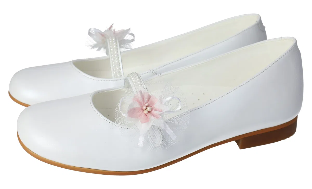 BAMBINELI 5235 COMUNIÓN Flor Bambi NIÑA Zapato COMUNIÓN Blanco 39