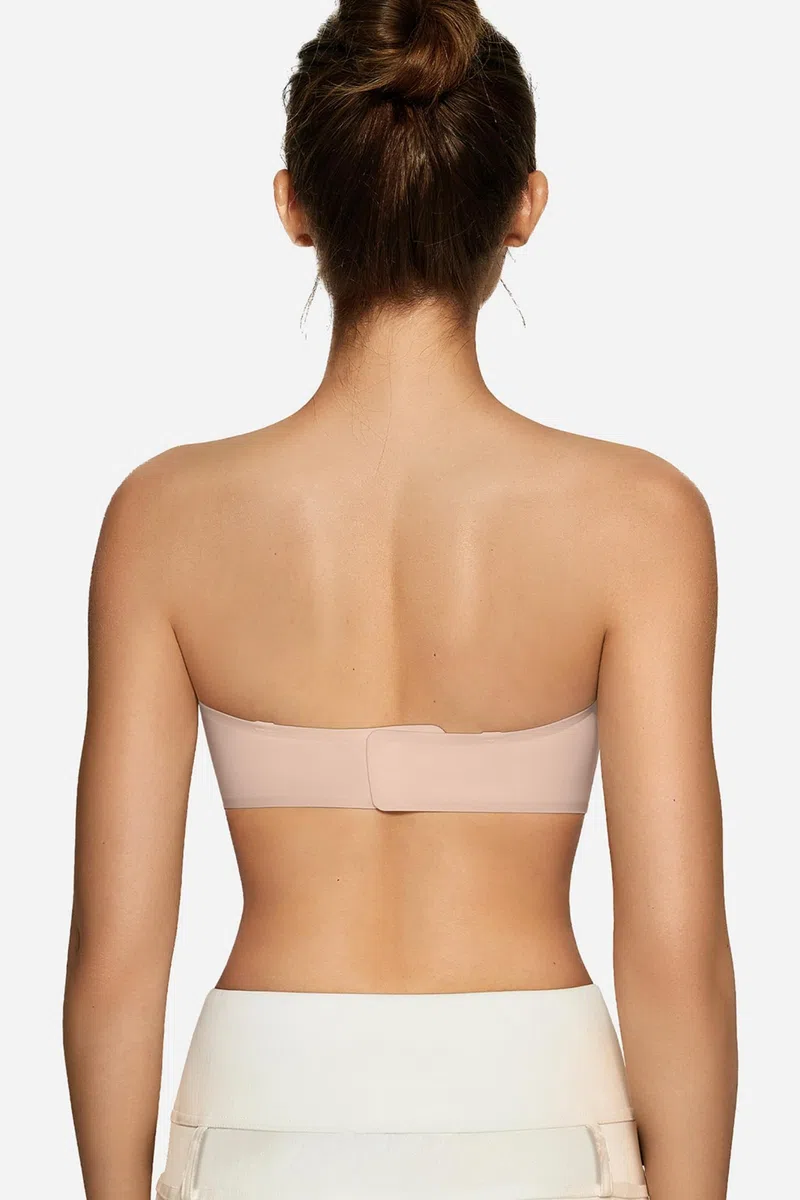 OEAK Brasier sin tirantes para mujer, brasier sin tirantes, brasier bandeau antideslizante, sin varillas, acolchado, sin costuras, cómodo brasier de tubo