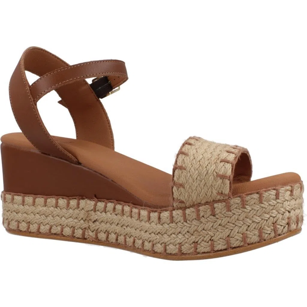 POPA Sandalia Casual de Ante y Yute, con Plataforma y cuña - CB35904-003 para: Mujer