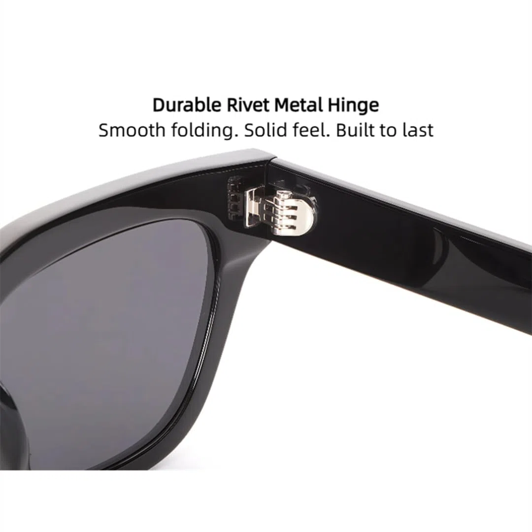 Gafas de sol rectangulares de moda con montura de acetato, estilo retro, para conducir, protección UV400.