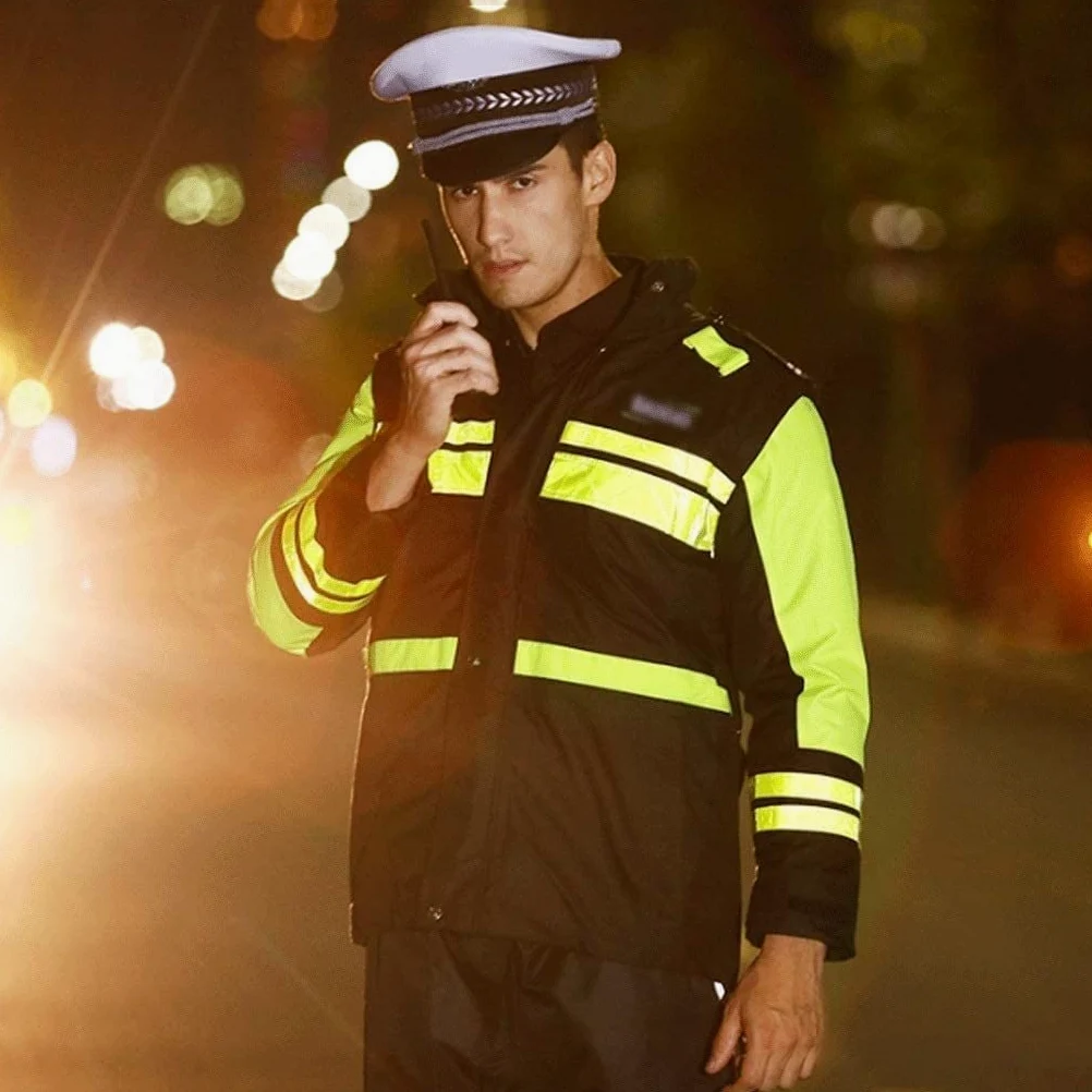 Hola Víctor, Chaleco reflectante de tela Oxford invierno, negro, varios tamaños(Coat,XL)