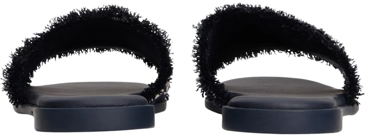 Tommy Hilfiger Sandalias Mujer Fringe Canvas Flat elegante