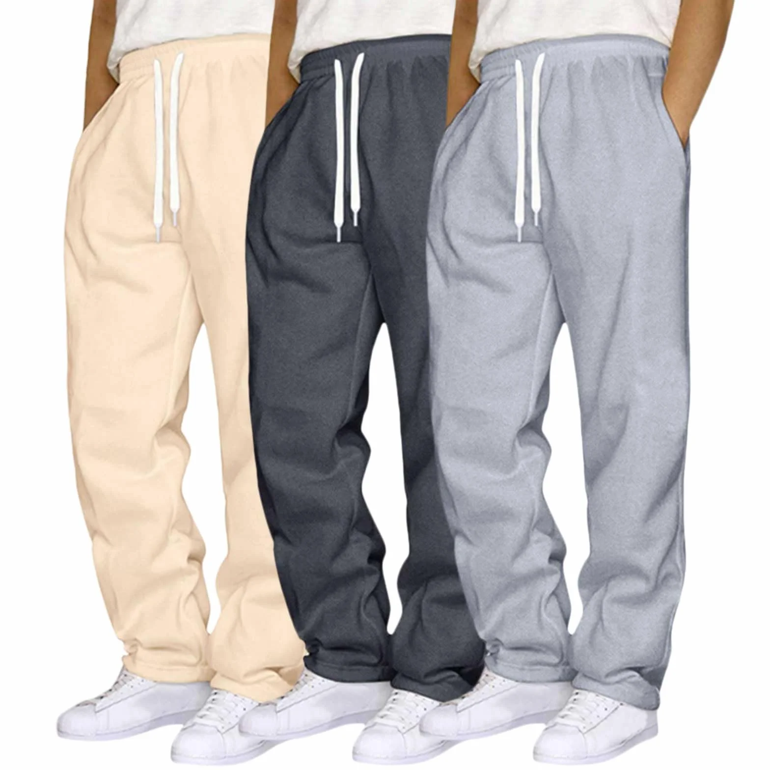 Genérico Pantalones Deportivos para Hombre Pantalones De Chándal para Hombre Casuales Pantalon Chandal Deportivos Jogger Yoga Sweat Pants Transpirable con Cordón Bolsillos Gym Yoga