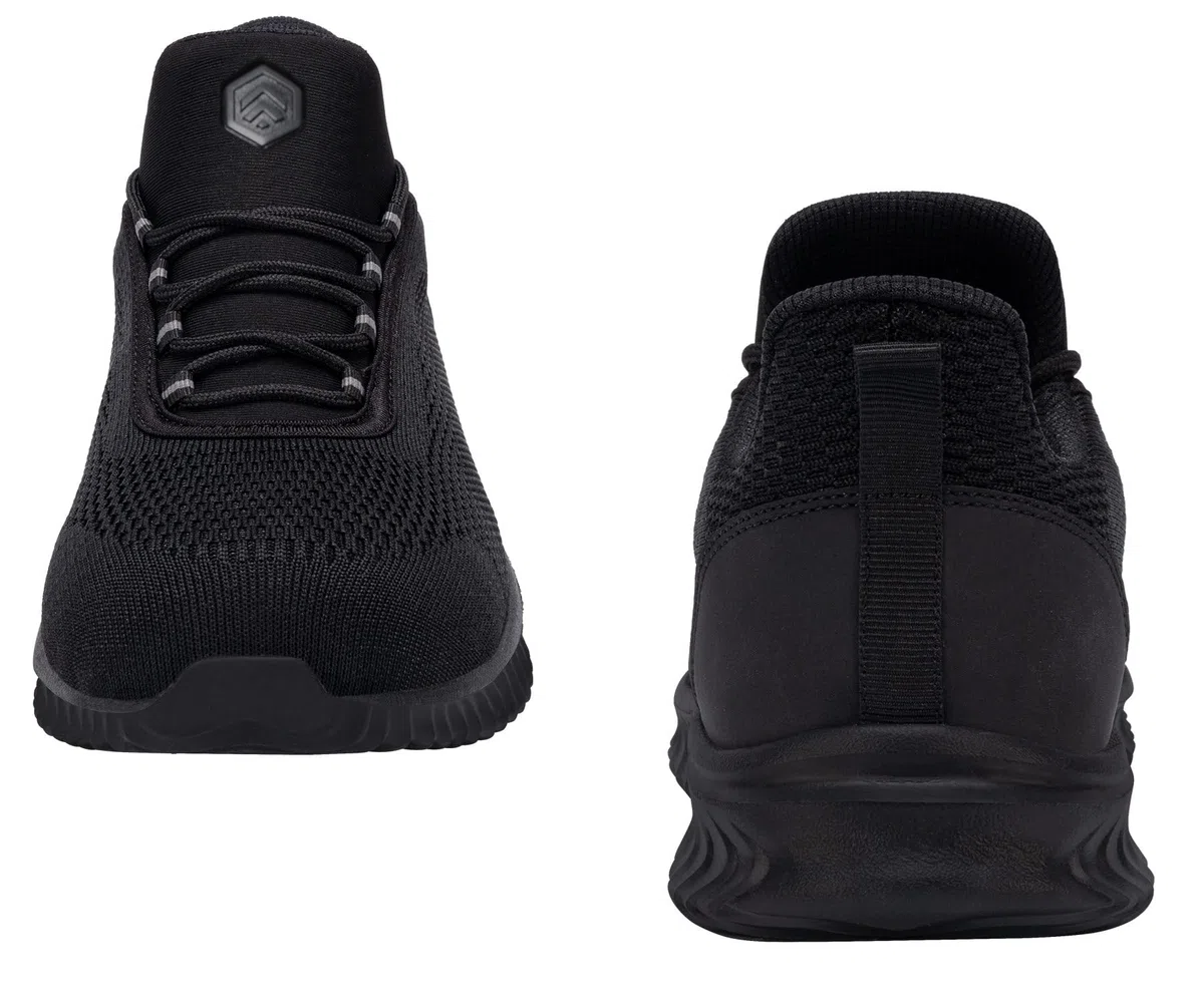 LARNMERN Zapatillas de seguridad con puntera de acero, para hombre, fáciles de poner, ligeras, cómodas