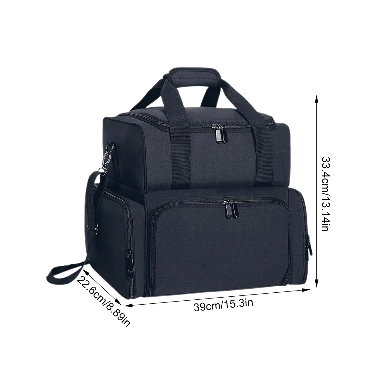 Bolsas de uñas para accesorios de uñas, organizador de esmalte de uñas, bolsa para | Juego de lámpara de uñas – Estuche de almacenamiento para 70 botellas con soporte y correa para el hombro para viajes