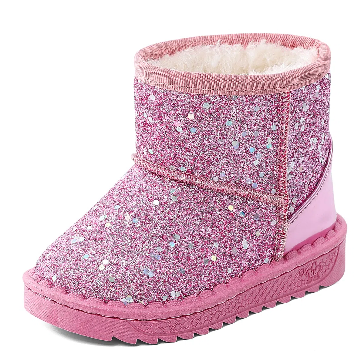MK MATT KEELY Botas de Nieve Niña Botines Princesa Invierno Bebé Botas Brillante Exterior con Suela de Antideslizante