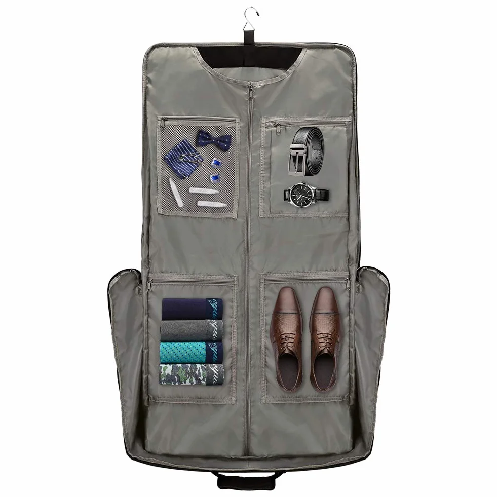 MODOKER Bolsa de Ropa de Equipaje con Correa para el Hombro, Bolsa de Transporte para Colgar Maleta, Bolsas de Ropa para Hombres y Mujeres, Viajes de Negocios