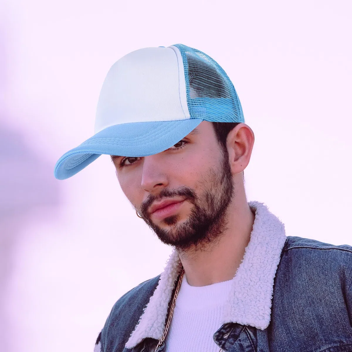 Healvian 10 Gorras de Béisbol de Malla en Blanco de Poliéster Ligeras para Sublimación 10 Piezas Diseño Simple para Manualidades y Actividades al Aire Libre